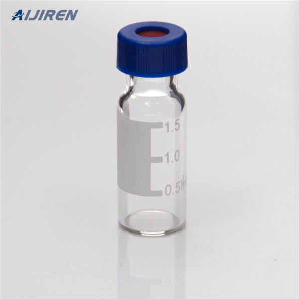 short thread HPLC vials bonded PTFE/silicone slit septa